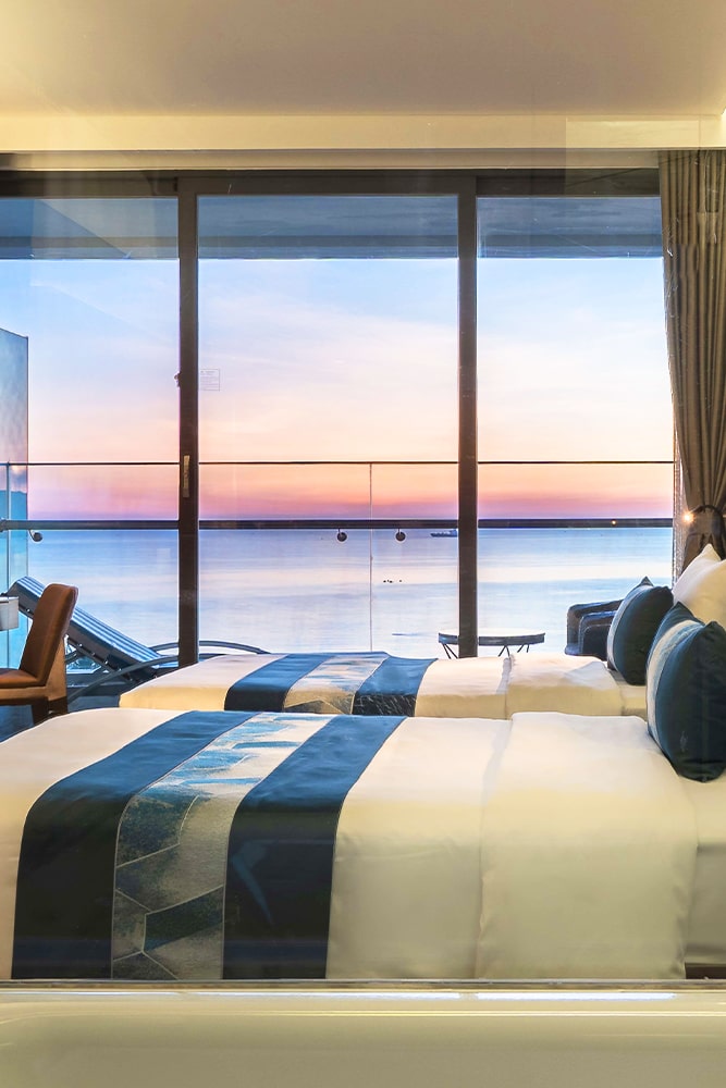 Adjoining Oceanview Balcony